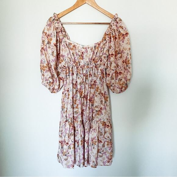 NWT byTiMo Feathe Floral‎ Print Babydoll Dress - Picture 4 of 9